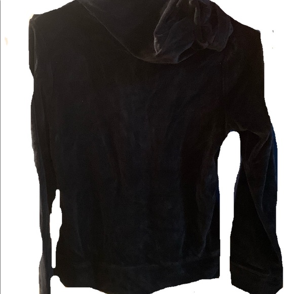 New rhinestone velvet hoodie coat hooded jacket sweater with hood and crystals - Picture 2 of 2